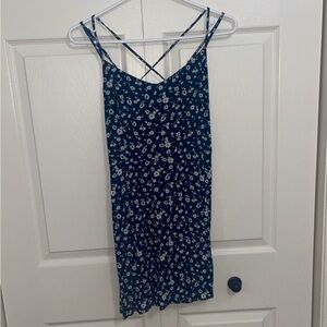 Garage US M | Navy and White Floral Mini Dress